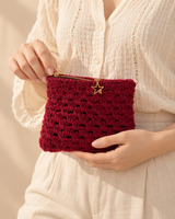 Zipper Pouch — model holding the bag