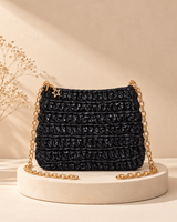 Black colour chain purse, HouseOfReena