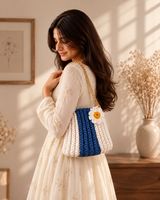 Blue Daisy Shoulder Bag lifestyle photo