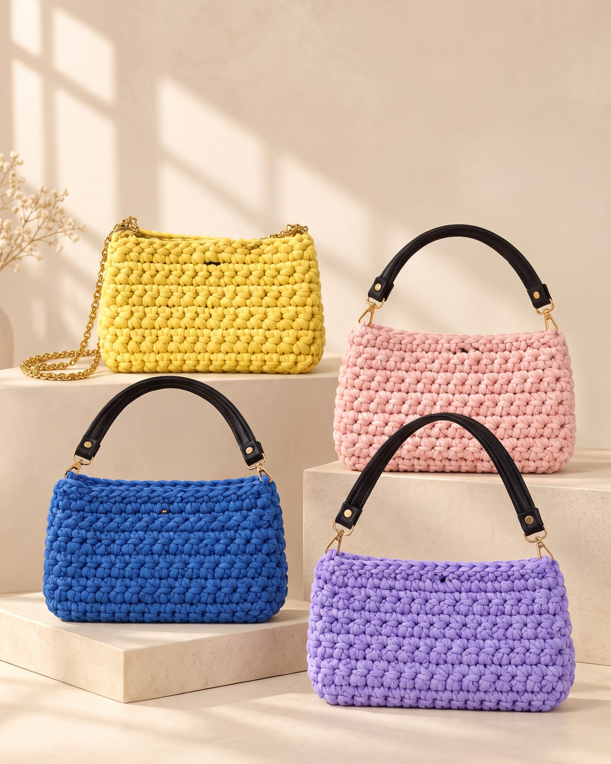 Everyday Shoulder Bag colour collection — this listing is for lilac