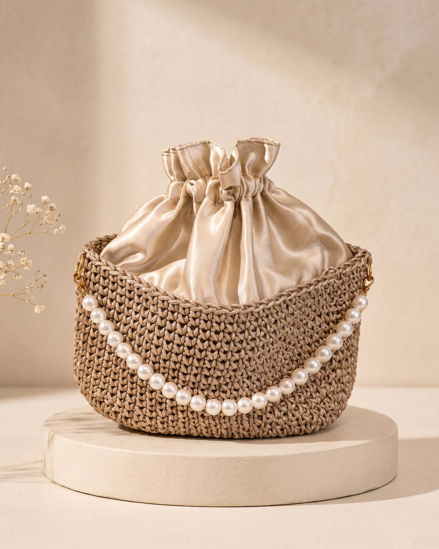 Moti Potli, handmade crochet by House of Reena